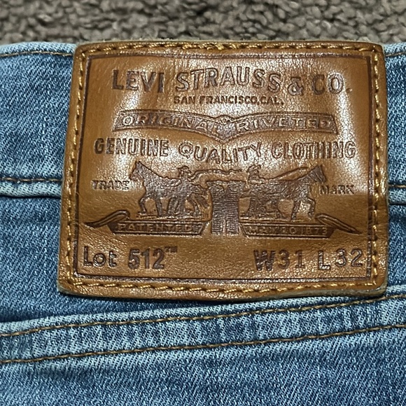 Wmns Levi’s 512 Jeans-99 Cotton-Med Wash-EUC - Picture 2 of 14